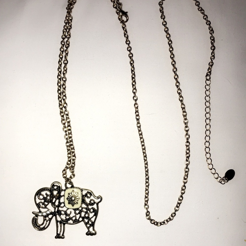 Elephant gold necklace